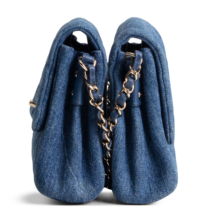 CHANEL Denim Side Pack - Blue