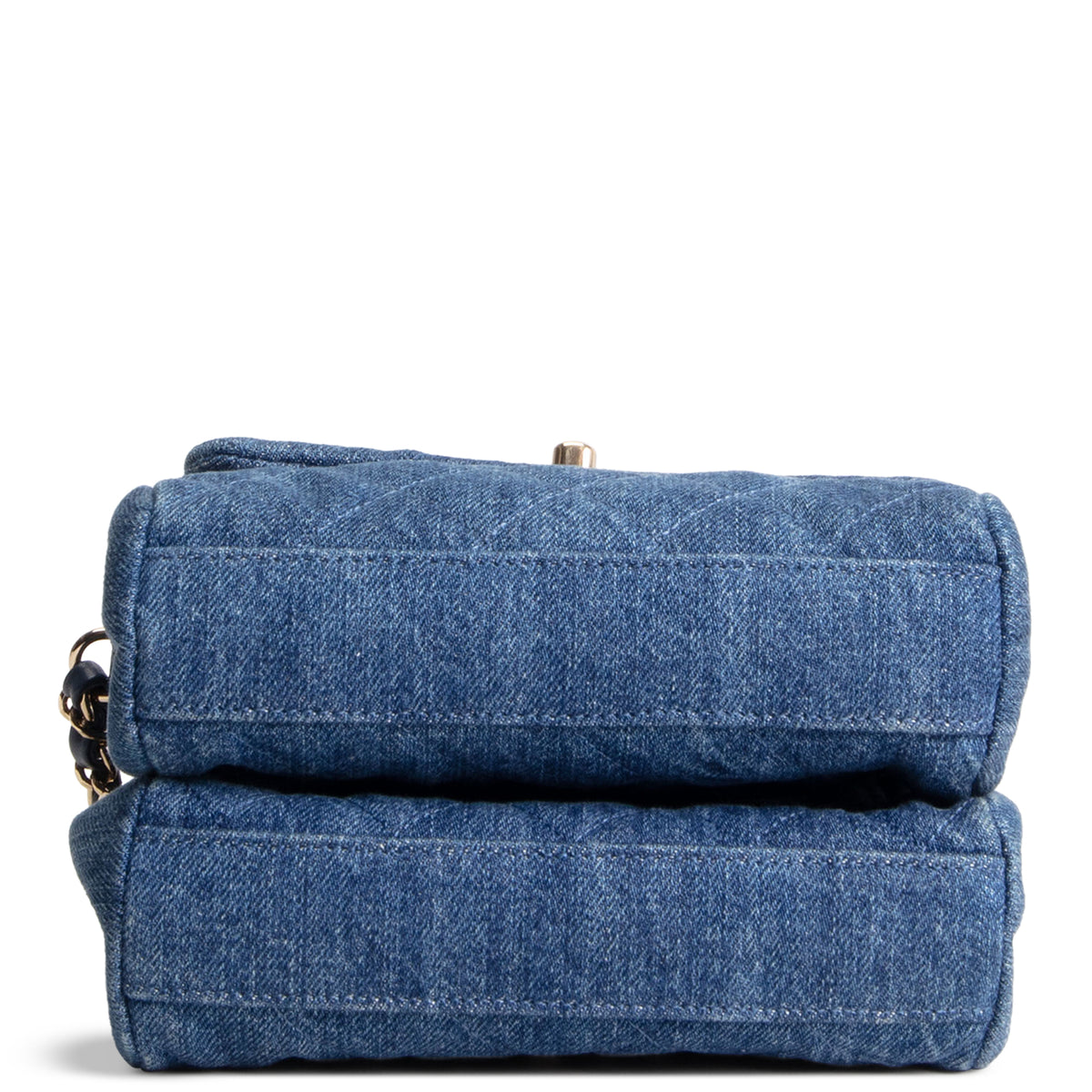 CHANEL Denim Side Pack - Blue