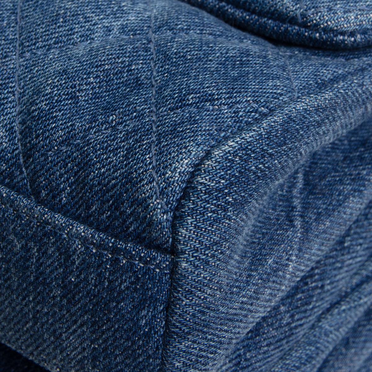CHANEL Denim Side Pack - Blue