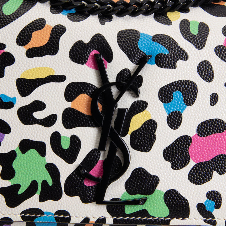 SAINT LAURENT Small Kate Shoulder Bag - Multicolor Leopard