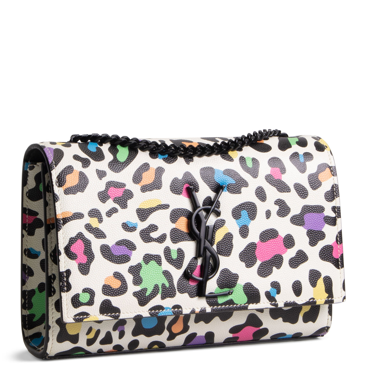 SAINT LAURENT Small Kate Shoulder Bag - Multicolor Leopard