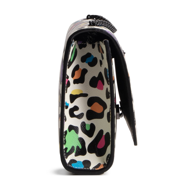 SAINT LAURENT Small Kate Shoulder Bag - Multicolor Leopard