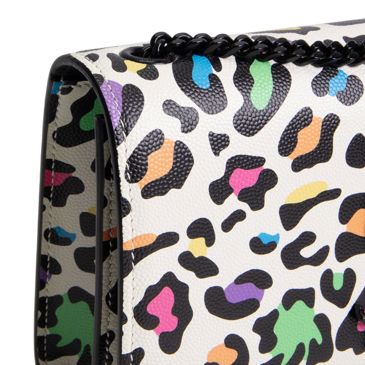 SAINT LAURENT Small Kate Shoulder Bag - Multicolor Leopard