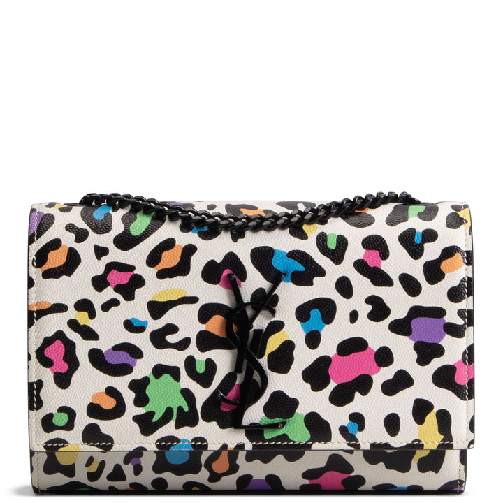 SAINT LAURENT Small Kate Shoulder Bag - Multicolor Leopard