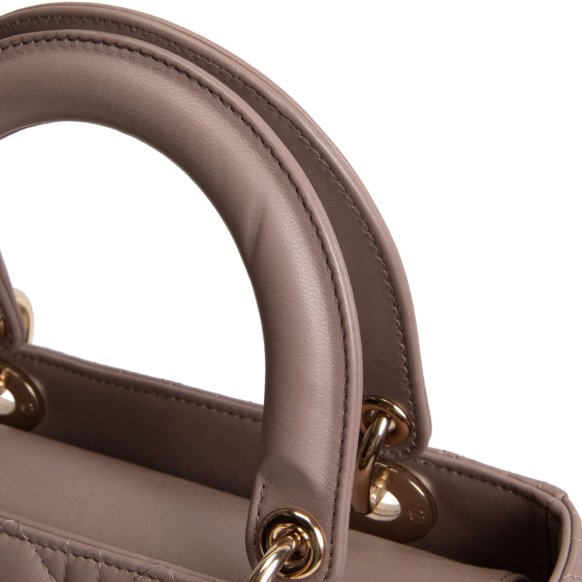 DIOR Medium Lady Dior - Taupe Lambskin