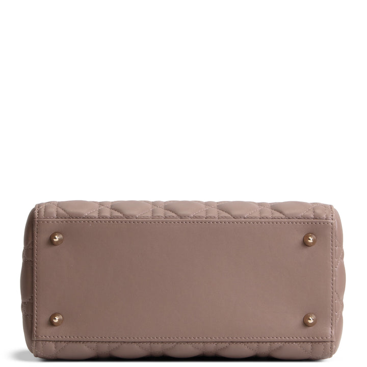 DIOR Medium Lady Dior - Taupe Lambskin