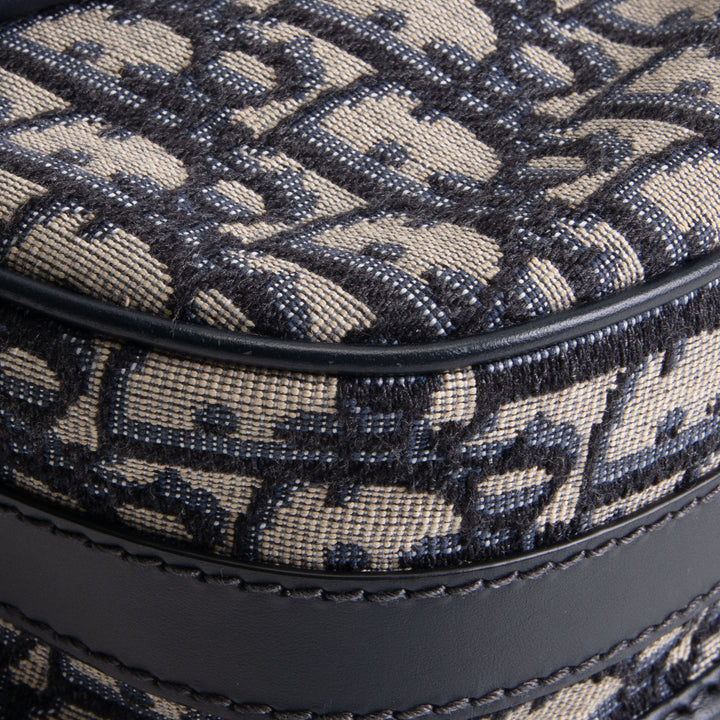 DIOR Medium Blue Oblique Jacquard Bobby Bag