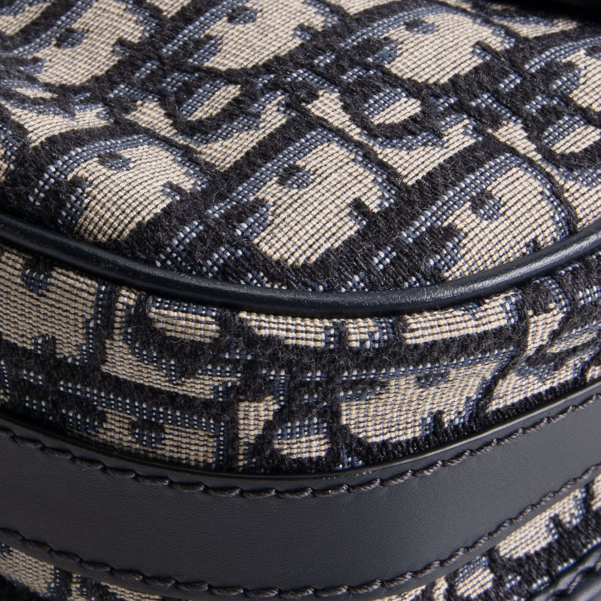 DIOR Medium Blue Oblique Jacquard Bobby Bag