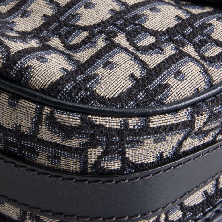 DIOR Medium Blue Oblique Jacquard Bobby Bag