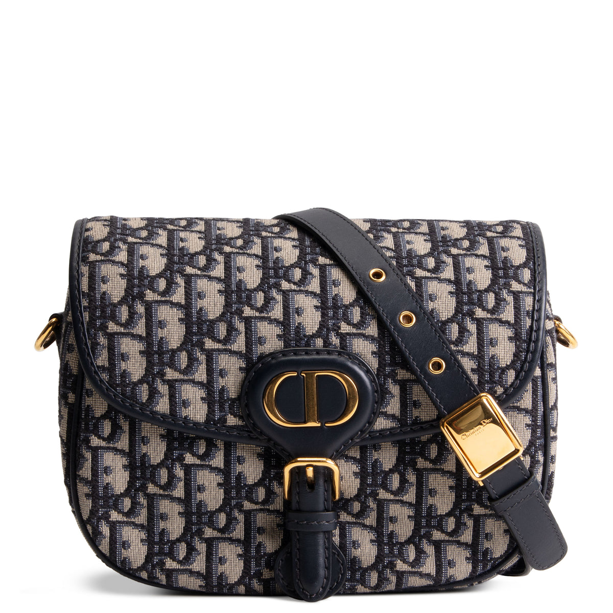 DIOR Medium Blue Oblique Jacquard Bobby Bag