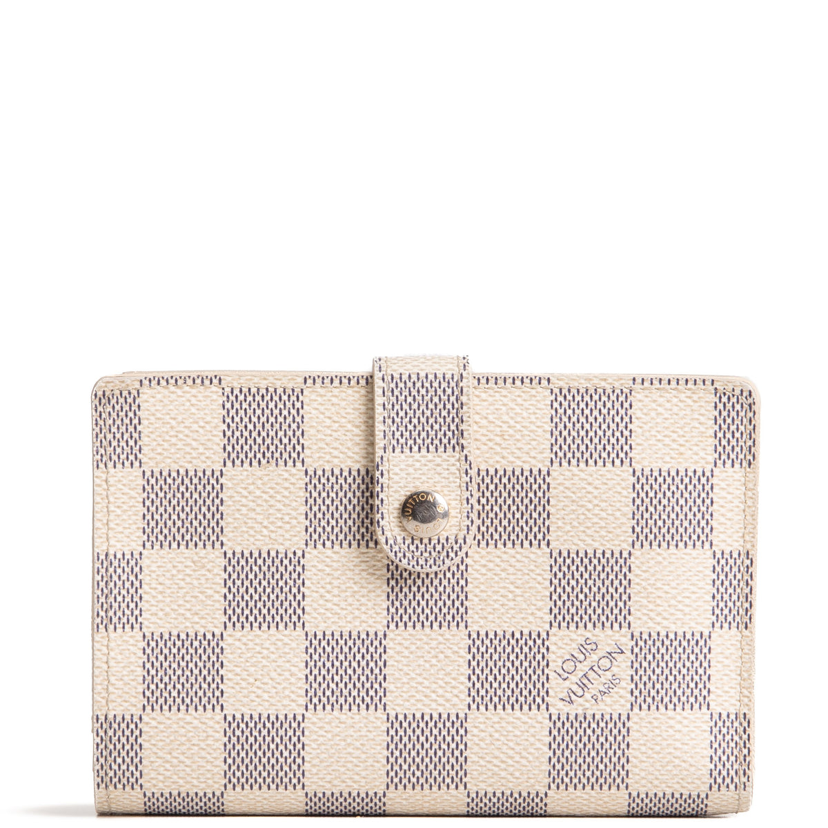 LOUIS VUITTON Damier Azur French Purse Wallet OUTLET FINAL SALE