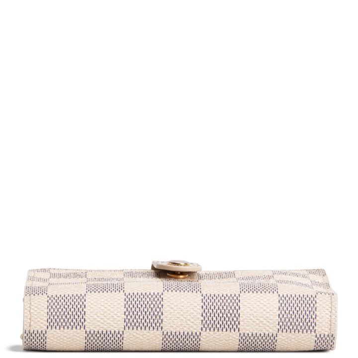 LOUIS VUITTON Damier Azur French Purse Wallet OUTLET FINAL SALE