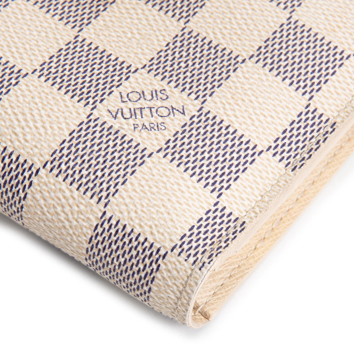 LOUIS VUITTON Damier Azur French Purse Wallet OUTLET FINAL SALE
