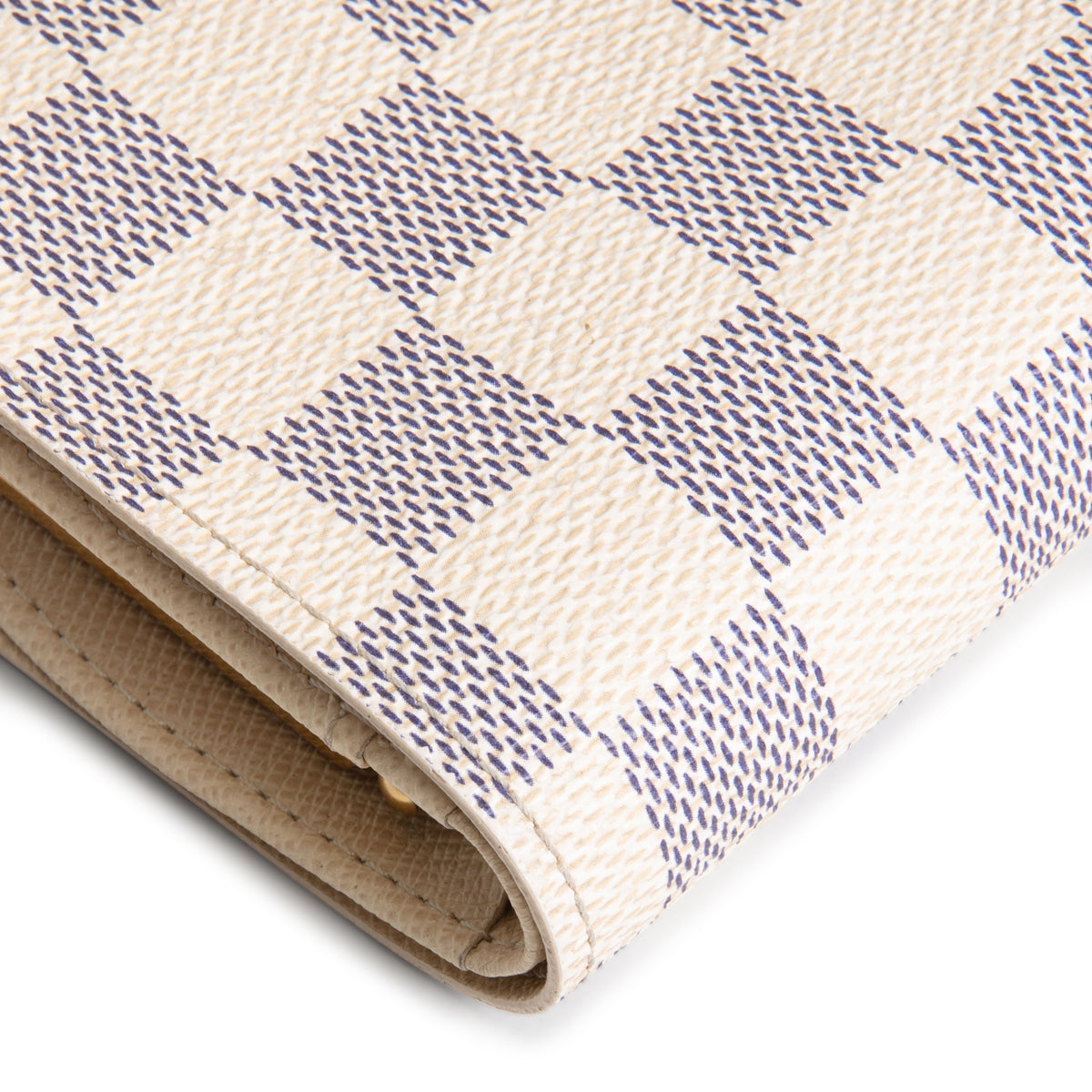 LOUIS VUITTON Damier Azur French Purse Wallet OUTLET FINAL SALE