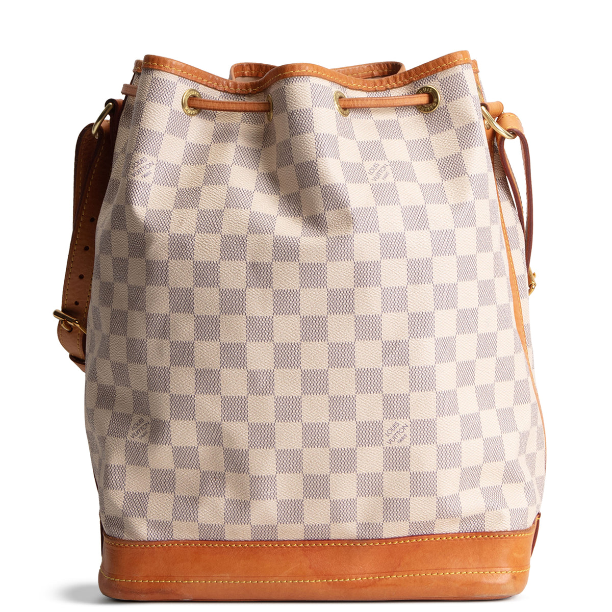 LOUIS VUITTON Noe Bucket Bag Damier Azur - Cream/Blue OUTLET FINAL SALE