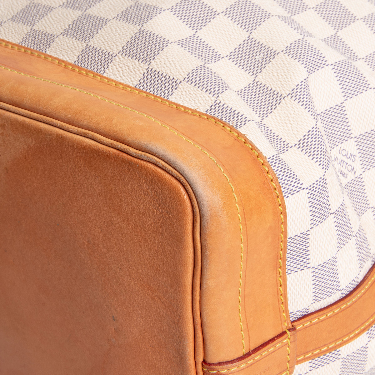 LOUIS VUITTON Noe Bucket Bag Damier Azur - Cream/Blue OUTLET FINAL SALE
