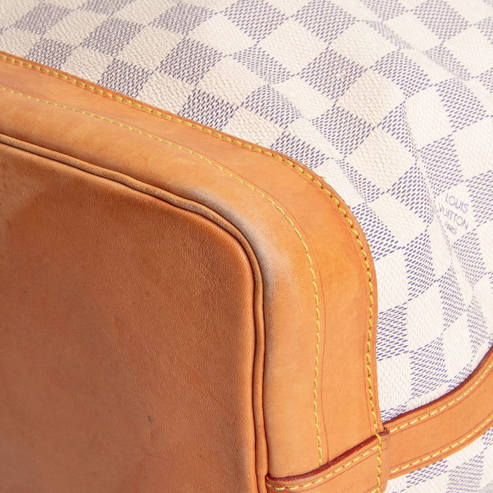 LOUIS VUITTON Noe Bucket Bag Damier Azur - Cream/Blue OUTLET FINAL SALE