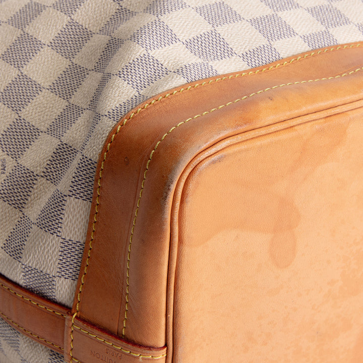 LOUIS VUITTON Noe Bucket Bag Damier Azur - Cream/Blue OUTLET FINAL SALE
