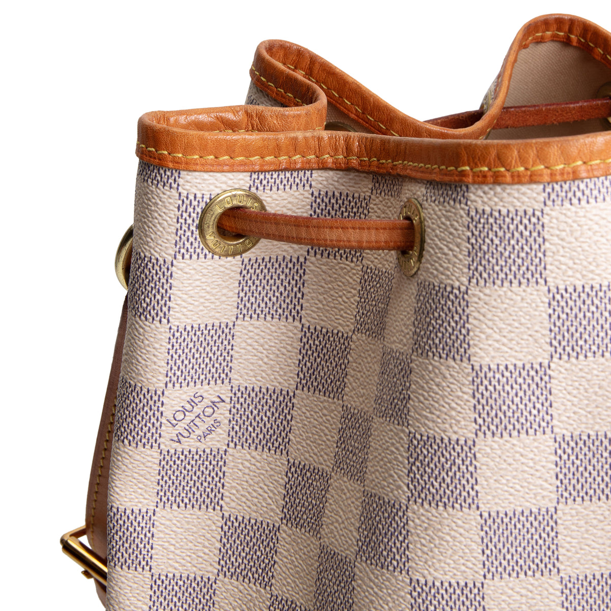 LOUIS VUITTON Noe Bucket Bag Damier Azur - Cream/Blue OUTLET FINAL SALE