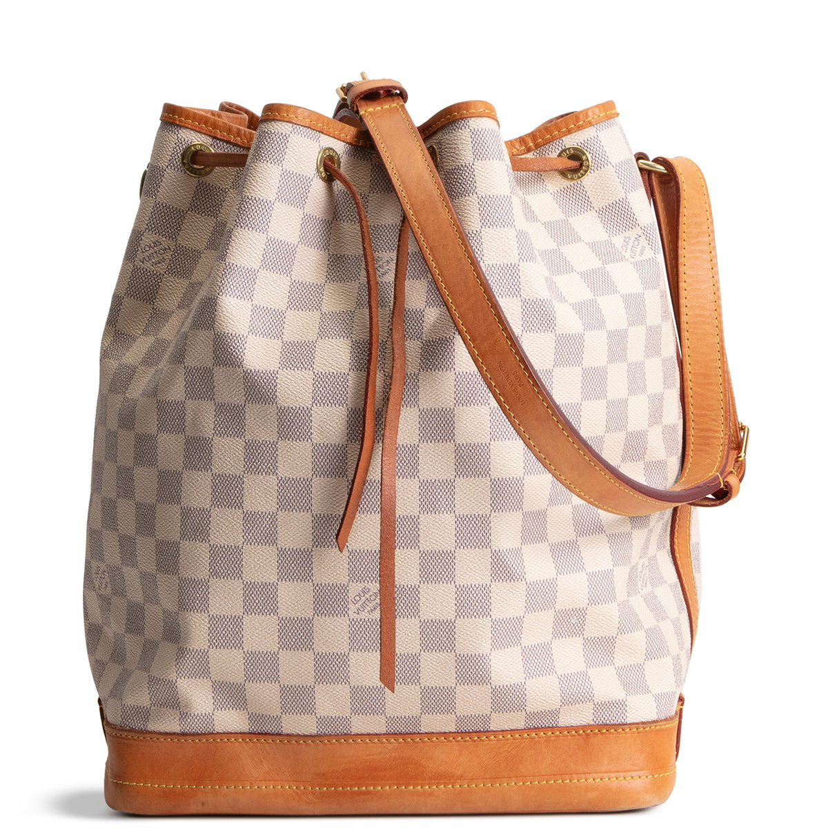 LOUIS VUITTON Noe Bucket Bag Damier Azur - Cream/Blue OUTLET FINAL SALE