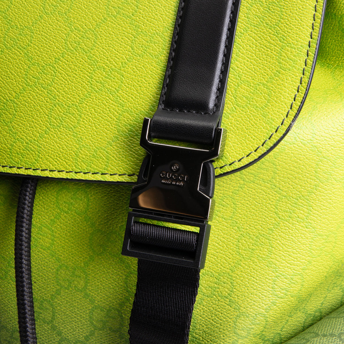 GUCCI Chroma GG Supreme Large Backpack - Black/Green