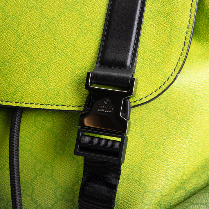 GUCCI Chroma GG Supreme Large Backpack - Black/Green