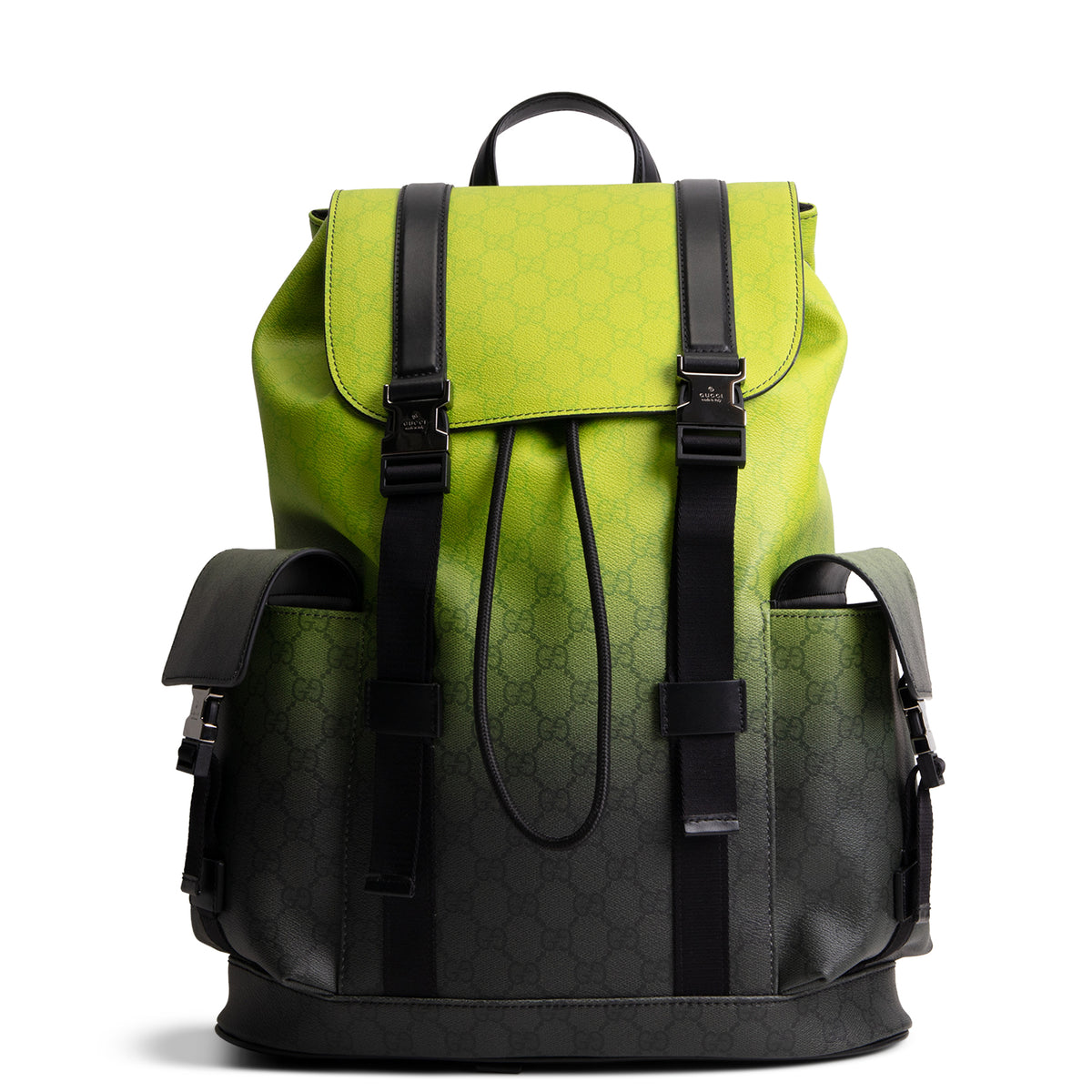 GUCCI Chroma GG Supreme Large Backpack - Black/Green