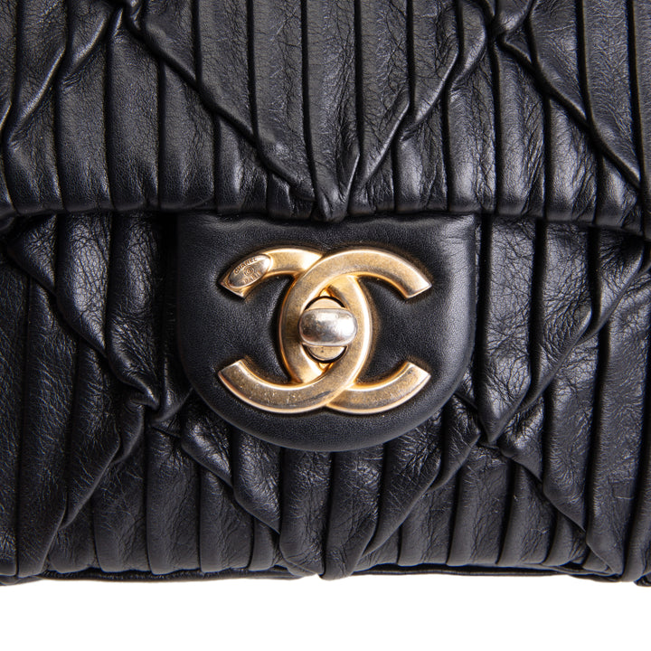 CHANEL Leather Soul Mini Flap Bag