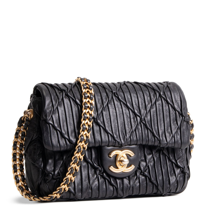 CHANEL Leather Soul Mini Flap Bag