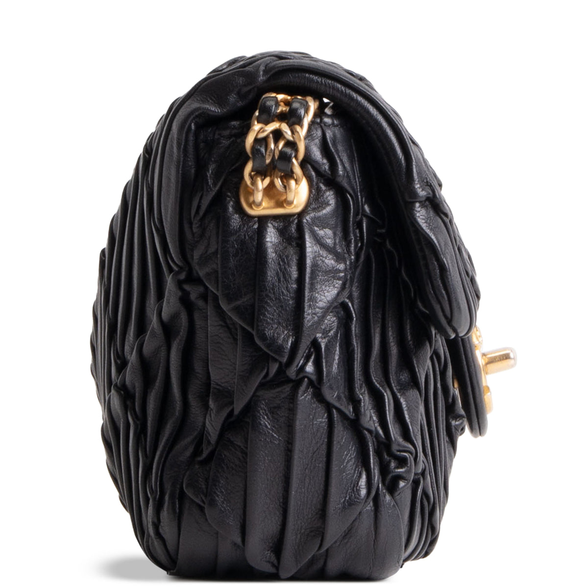 CHANEL Leather Soul Mini Flap Bag