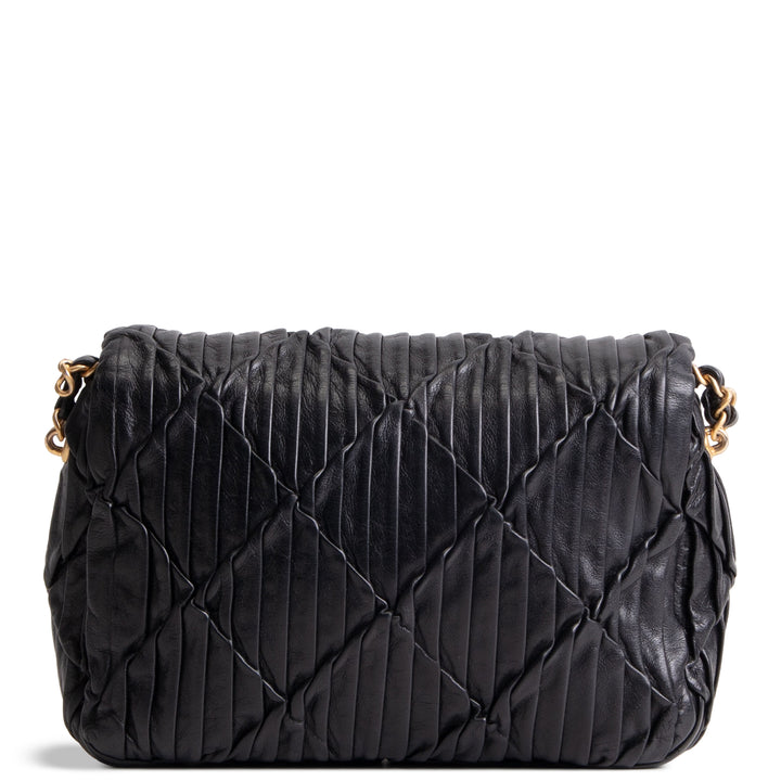 CHANEL Leather Soul Mini Flap Bag
