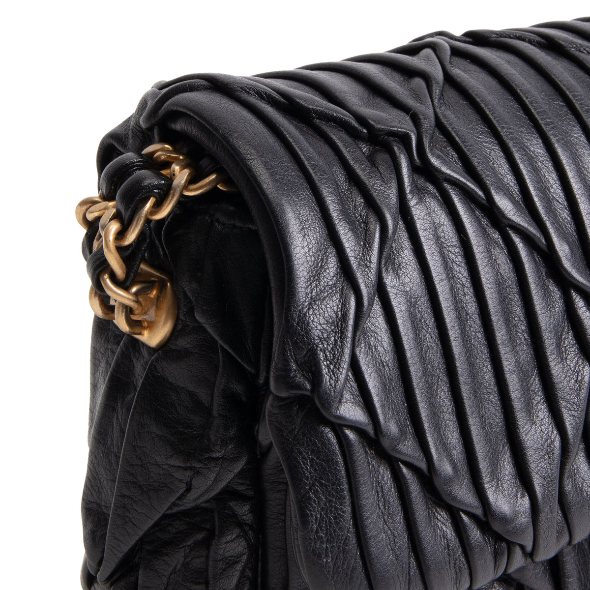 CHANEL Leather Soul Mini Flap Bag
