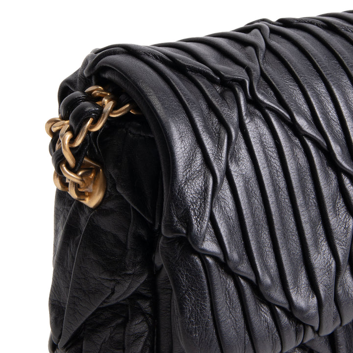 CHANEL Leather Soul Mini Flap Bag