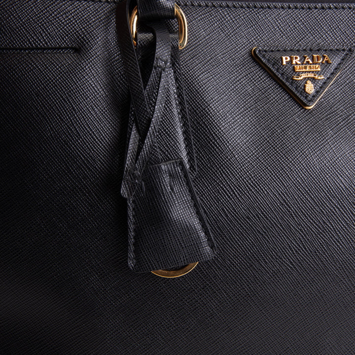 PRADA Large Galleria Saffiano Tote - Black