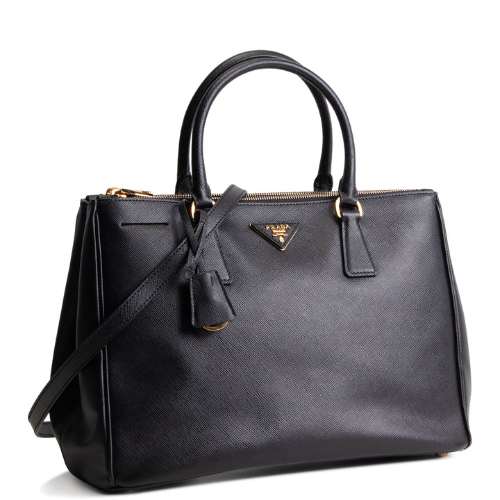 PRADA Large Galleria Saffiano Tote - Black