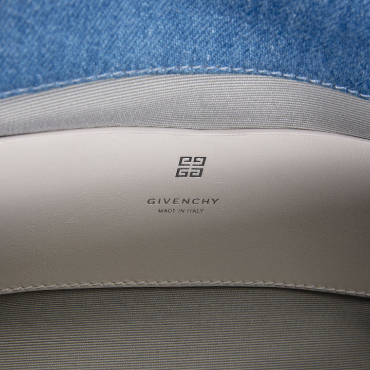 GIVENCHY Denim Ombre 4G Shoulder Bag - Light Blue