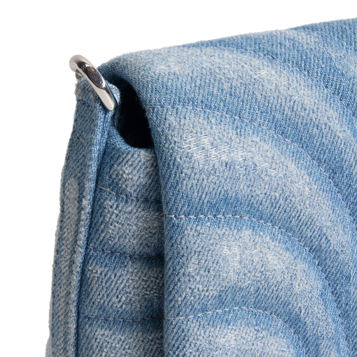 GIVENCHY Denim Ombre 4G Shoulder Bag - Light Blue