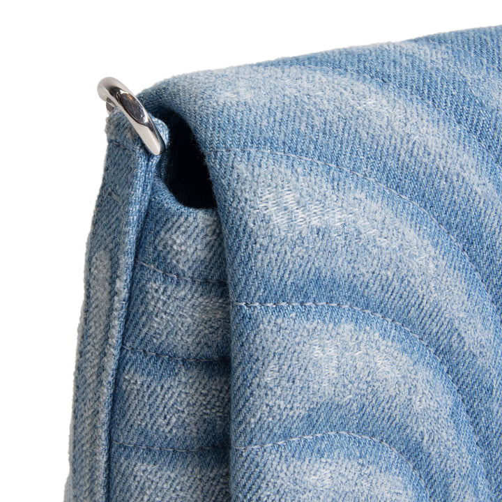 GIVENCHY Denim Ombre 4G Shoulder Bag - Light Blue