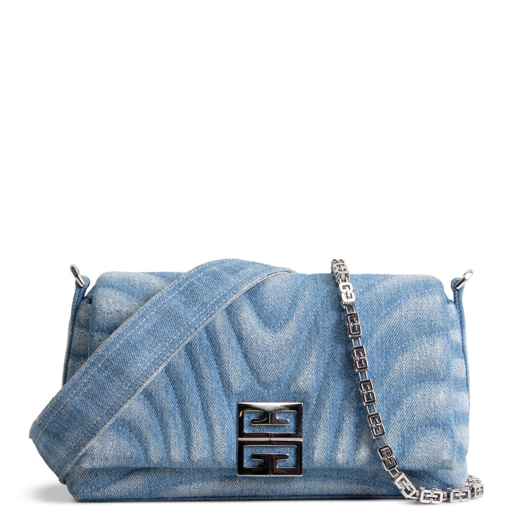 GIVENCHY Denim Ombre 4G Shoulder Bag - Light Blue
