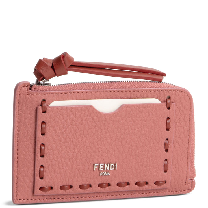 FENDI Selleria Card Case Wallet - Pink