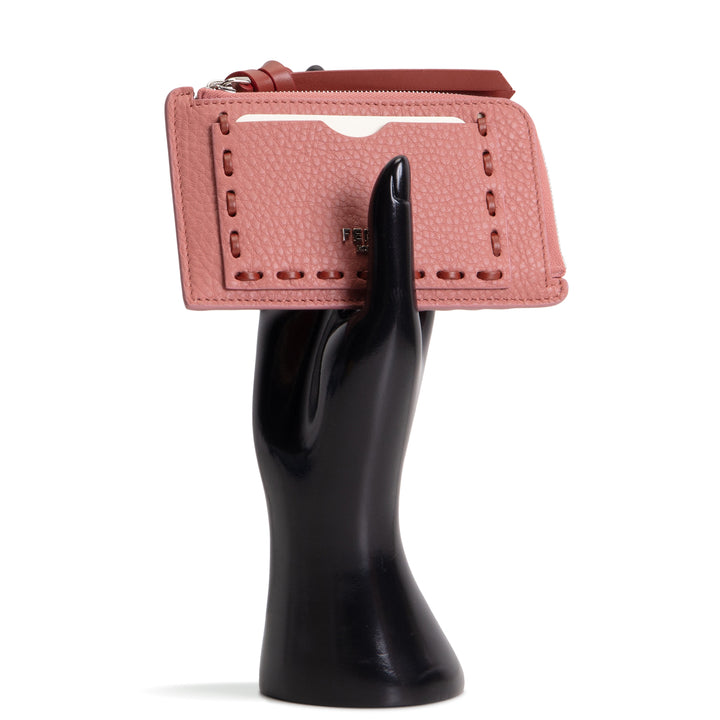 FENDI Selleria Card Case Wallet - Pink