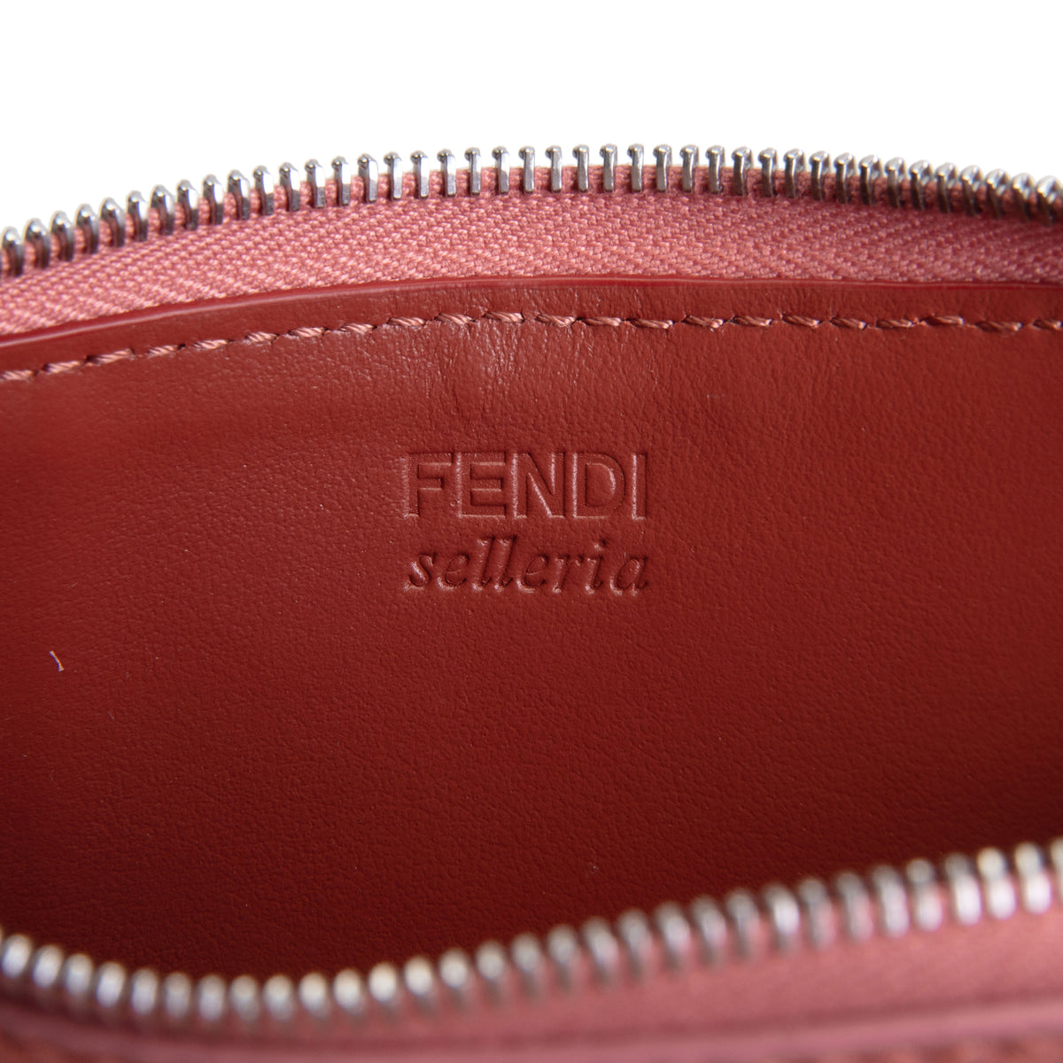 FENDI Selleria Card Case Wallet - Pink