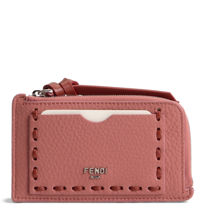FENDI Selleria Card Case Wallet - Pink