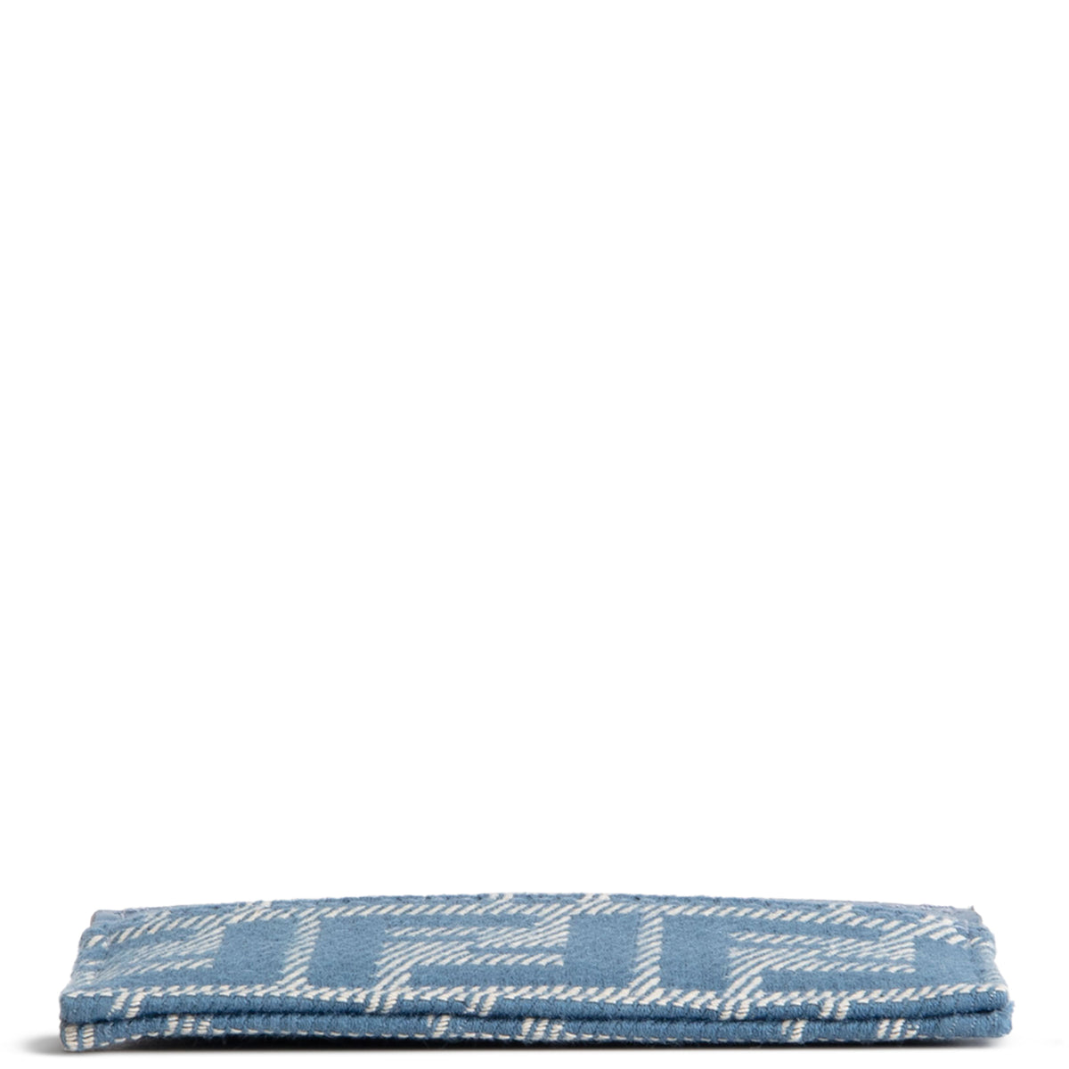 FENDI Denim Jacquard FF Slim Card Case - Blue