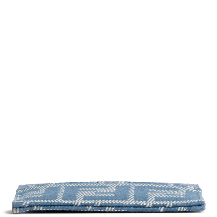 FENDI Denim Jacquard FF Slim Card Case - Blue