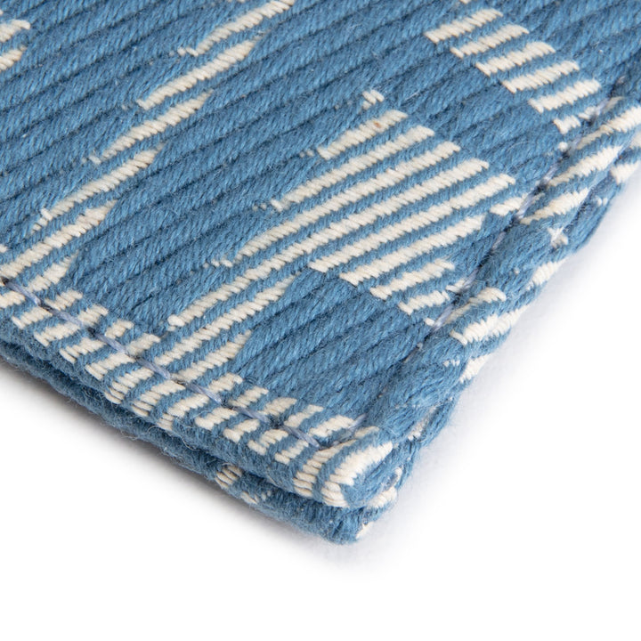 FENDI Denim Jacquard FF Slim Card Case - Blue