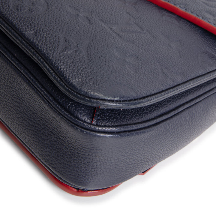 LOUIS VUITTON Monogram Empreinte Pochette Metis - Navy