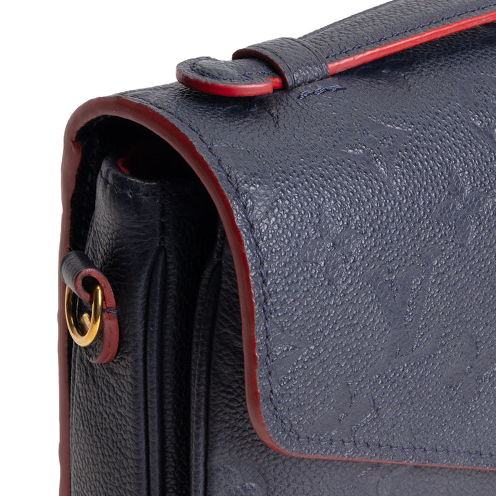 LOUIS VUITTON Monogram Empreinte Pochette Metis - Navy