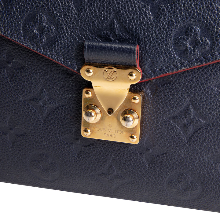 LOUIS VUITTON Monogram Empreinte Pochette Metis - Navy