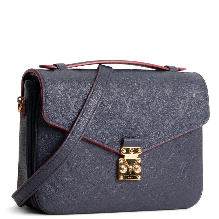 LOUIS VUITTON Monogram Empreinte Pochette Metis - Navy